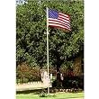 20ft Valley Forge Aluminum Flagpole with 3ftx5ft sewn nylon US flag