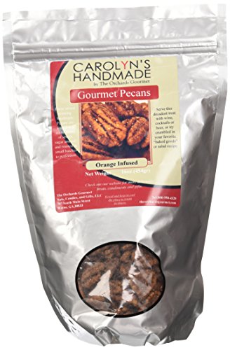 Carolyn's Handmade Gourmet Grab and Go Refill Platinum Bag, Orange Pecans, 16 Ounce
