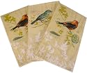 Spring Songbirds bird design Paper Napkins or Paper Guest Towels, 4.25 by 8" (folded), pack of 15