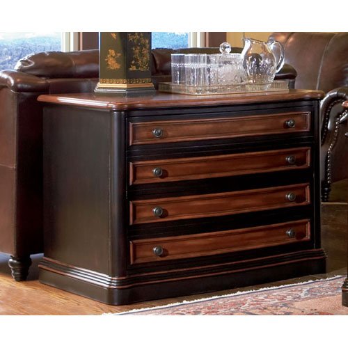 Coaster Home Furnishings 800514 Traditional File Cabinet Black and Cherry