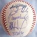 2006 New York Mets autographed baseball (Carlos Beltran, Carlos Delgado, Tom Glavine, Jose Reyes, David Wright)