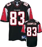 Alge Crumpler Black Reebok NFL Premier Atlanta Falcons Jersey - XX-Large
