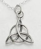 Sterling Silver Triquetra / Trinity Knot Necklace