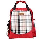 （ワボーズ） Waboats おしゃれ ママバッグ 大容量 デイパック 軽量 防水 ショルダーバッグ マザーズバッグ 多機能 ローズレッド One Size