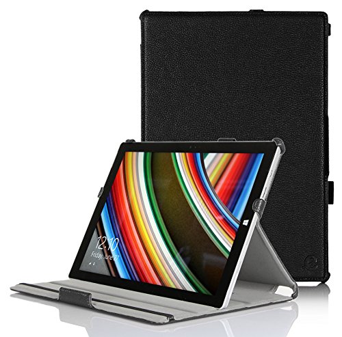Exact Microsoft Surface Pro 3 Case [BUCKLER Series] - Slim-Fit Multi-Stand Case for Microsoft Surface Pro 3 12-inch Tablet Black