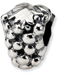 Sterling Silver Grapes Charm Bead Fits Pandora Chamilia Biagi Bracelet