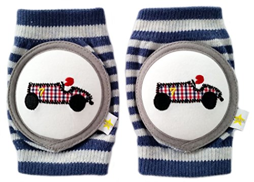 Crawlings Boy's Race Car Knee Pads