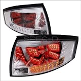 Audi TT 1999 2000 2001 2002 2003 2004 2005 2006 LED Tail Lights - Clear - Chrome by Spec-D Tuning
