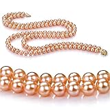 Pink 6-7mm AA Freshwater Pearl Necklace 18 inch Princess Length