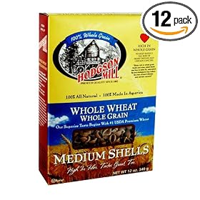 Hodgson Mill Whole Wheat Whole Grain Medium Shells, 12-Ounce Units (Pack of 12)