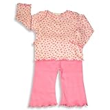 Mish Mish - Newborn Baby Girls Long Sleeved Pant Set, Pink (Size 3Months)