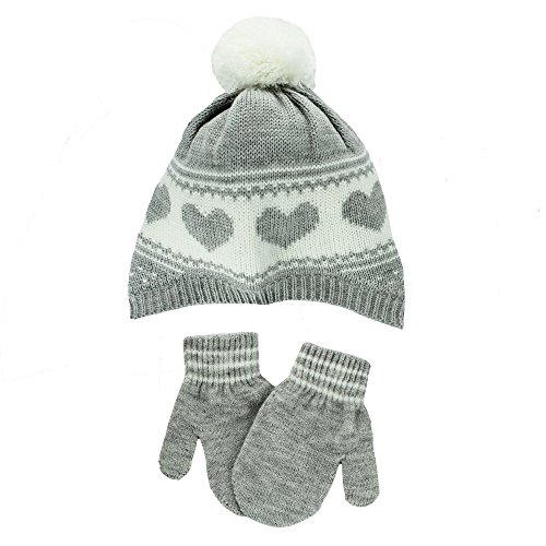 infant girl winter hat and mittens