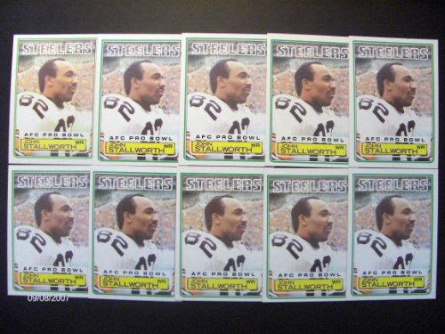 John Stallworth 1983 Topps Football (10) Card Lot (Pittsburgh Steelers)