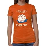 NCAA Pacific Tigers Ladies Club Junior's Tri-Blend T-Shirt - Orange