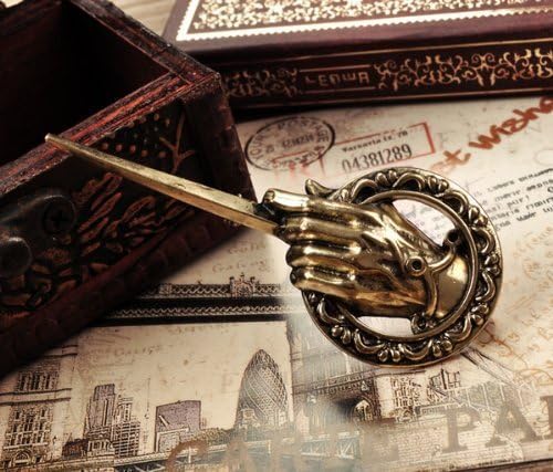SASAMALL Pop Song of Ice and Fire Antique Bronze Hand of the King Metal Pin: Game of Thrones by SASAMALL