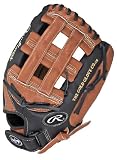 Rawlings Playmaker Series Softball Pattern Glove (Tan/Black, Right Hand Throw, 13-Inch)