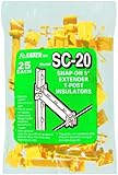Fi-Shock SC-20 Yellow Snap-on 5-Inch Extender T-Post Insulators, 25-Per Bag