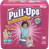 Huggies Pull-Ups Girls - Training Pants, Fits 4T-5T 38+ lbs, 33 ct