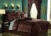7Pc Queen Metrotown Bed in a Bag Comforter Chocolate