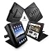 Tuff-Luv Tri-Axis Stasis Series: Veggie Leather case cover stand for Apple iPad 2 - Black
