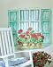 Geranium Red Flower Window Big Wall Mural by Wallies