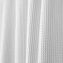 York Fabric Shower Curtain- White