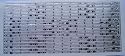 One sheet of peel off stickers for cardmaking and craft - silver on clear - oriental bamboo borders