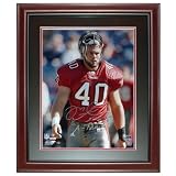 Mike Alstott Autographed Tampa Bay Buccaneers Deluxe Framed 16x20 Photo