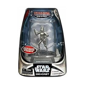 Star Wars Titanium Series Limited Edition Silver Vintage Finish - Sandtrooper with Display Case