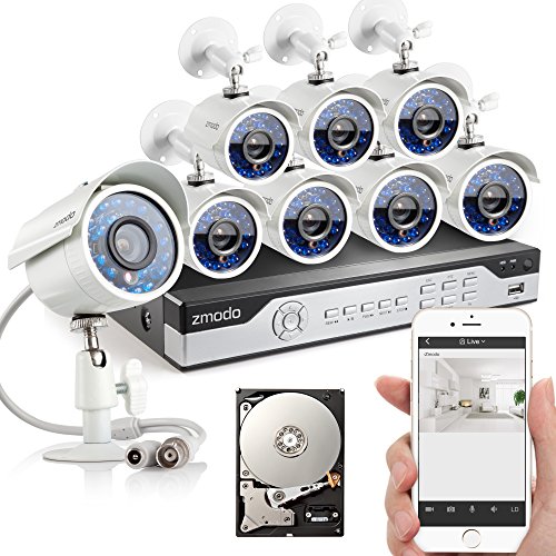 3 X8buy Time Cheap Zmodo 8ch Hdmi 960h Dvr 700tvl Day Night Ir Cut Cctv Surveillance Home Video Security Camera System 1tb Hard Drive Scan Qr Code Easy Remote Access In Seconds Weekly