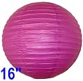 Dark Fuchsia Chinese/Japanese Paper Lantern/Lamp 16