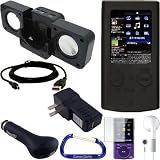 Combo Bundle Kit: Black Silicone Skin Case Cover, USB Cable, USB Car Charger, USB Wall / Travel Charger, Screen Protector, Earphones, Cube Speaker Dock, and Free Carabiner Key Chain for the Sony Walkman E Series MP3 Player 51Z 2gBSGvL. SL160 Combo Bundle Kit: Black Silicone Skin Case Cover, USB Cable, USB Car Charger, USB Wall / Travel Charger, Screen Protector, Earphones, Cube Speaker Dock, and Free Carabiner Key Chain for the Sony Walkman E Series MP3 Player