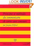 Principes et m�thodes du commentaire...