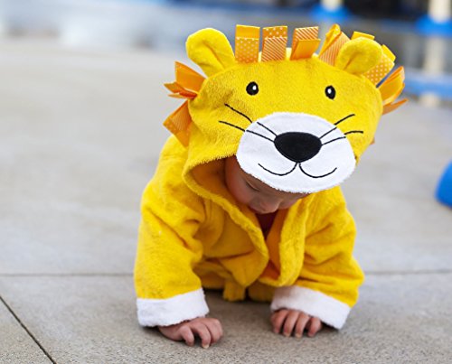 Baby Steps, The Best Yellow Lion Hooded Bathrobe & Towel, 0-9 Months. Great Infant Babies Bath Robe Shower Gift or Present for Mom of Boys or Girls Baby Steps, The Best Yellow Lion Hooded Bathrobe & Towel, 0-9 Months. Great Infant Babies Bath Robe Shower Gift or Present for Mom of Boys or Girls