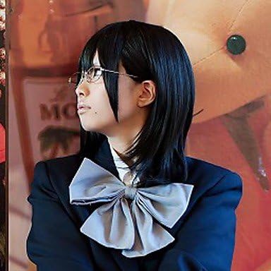 QJYB Black Cosplay Wig Inspired by Haikyu!! Kiyoko Shimizu