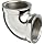 Chrome Plated Brass Pipe Fitting, 90 Degree Elbow, NPT Female