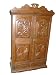 Colonial Style Carved Antique Armoire Cabinet India Furnitur 66x37