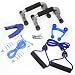 GSI Quality Exercise 6-In-1 Pack - Includes Mini Heart Rate Monitor - 6 Ft. Heavy Resistance Band - 