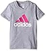 adidas Big Girls' Logo Short Sleeve Tee, Shock Pink, Large/14