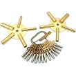 24 Clock Keys Two Brass 5 Pronged Winding Tools New