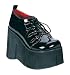 Demonia Kera-15 4.75 Inch Pat D-Ring Lace-Up Platform Shoe Size 11