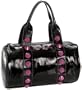 Betsey Johnson Hold Stud-Y Barrel Bag,Black,one size