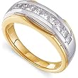 14K Two-Tone Gold Diamond Man's Ring - 1.00 Ct.