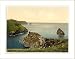 Boscastle view of coast from coast guards station Cornwall England, c. 1890s, S-UNF