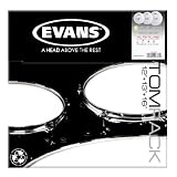 Evans G Plus Tompack Coated White, Standard (12 inch,  13 inch,  16 inch)
