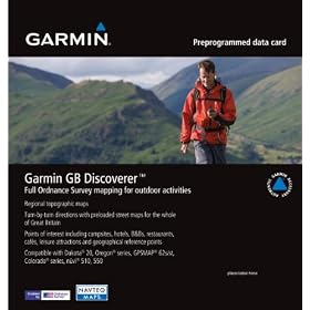 Garmin GB Discoverer 2010 Northern England Midlands Topographical Map microSD Card by 