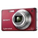 Sony DSC-W270R Digitalkamera (12 Megapixel, 5-fach opt. Zoom, 2,7" Display) rot