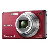 Sony DSC-W270R Digitalkamera (12 Megapixel, 5-fach opt. Zoom, 6,9 cm (2,7 Zoll) Display) rot - 