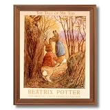 Benjamin Bunny The Tale Of Mr Tod Beatrix Potter Kids Room Home Decor Wall Picture Oak Framed Art Print