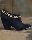 Chain-trim ankle boot